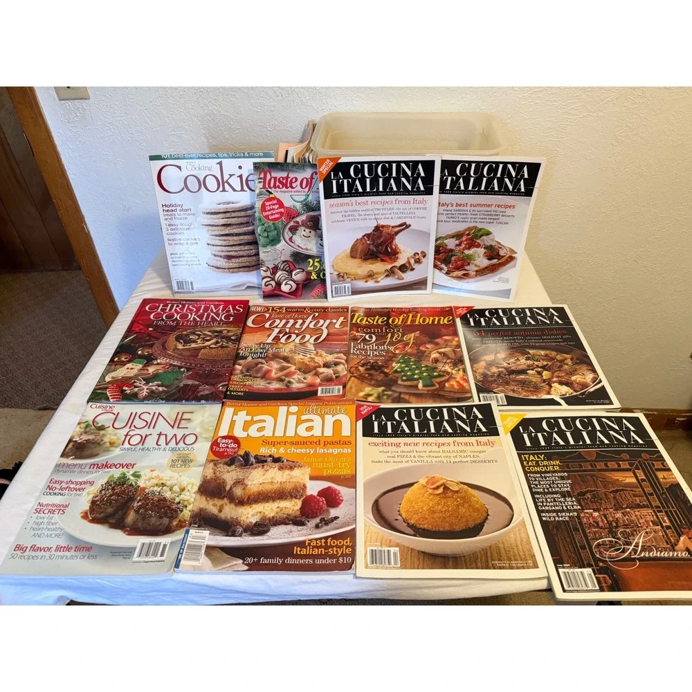 Lot of 10 Cooking Magazines La Cucina Italiana Taste of Home BHG 2005-2009